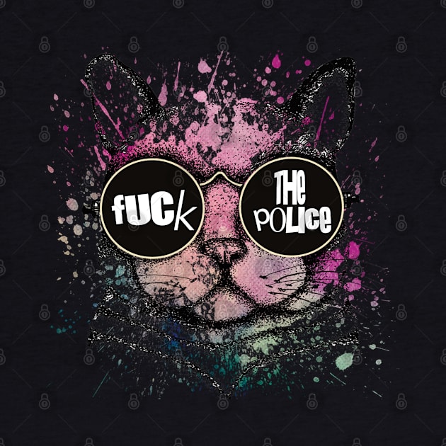 Fuck the police cat by RataGorrata